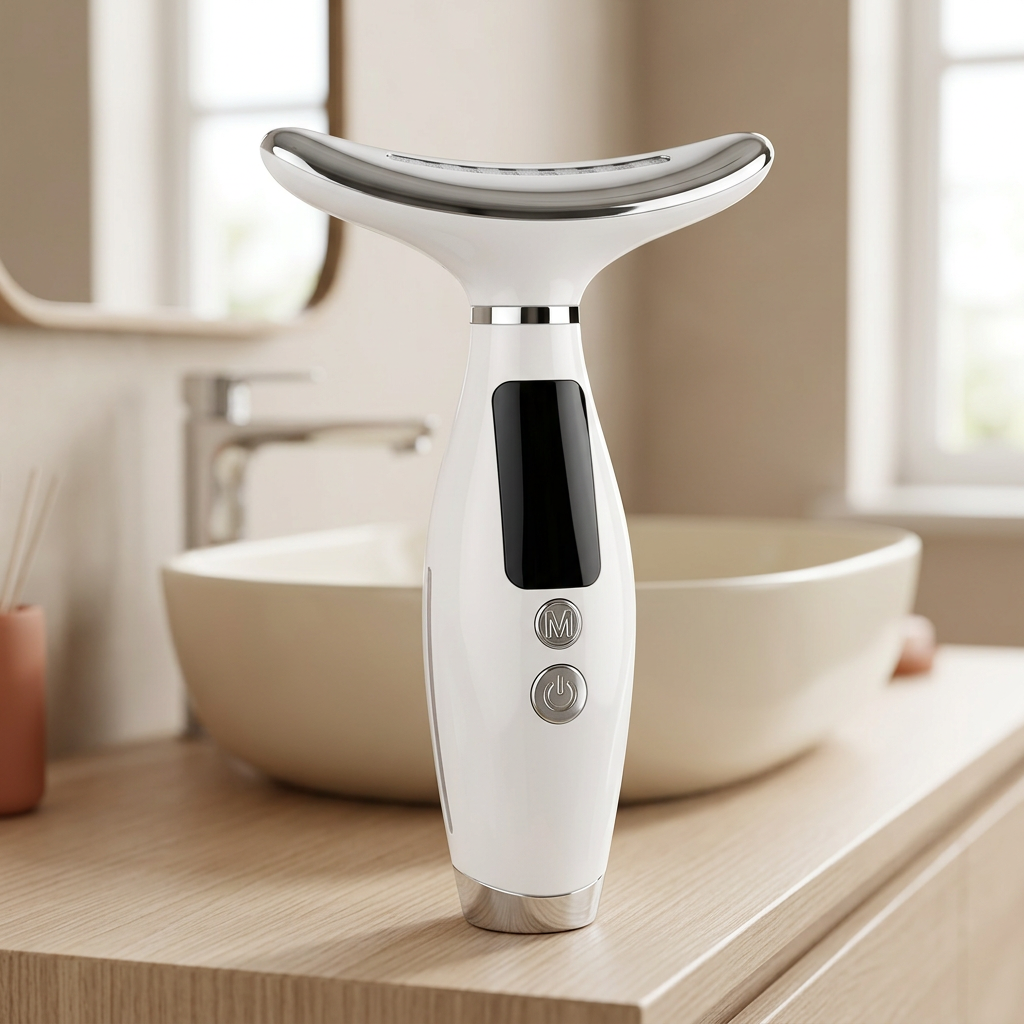Masseur à LED et vibrations pour Visage & Cou