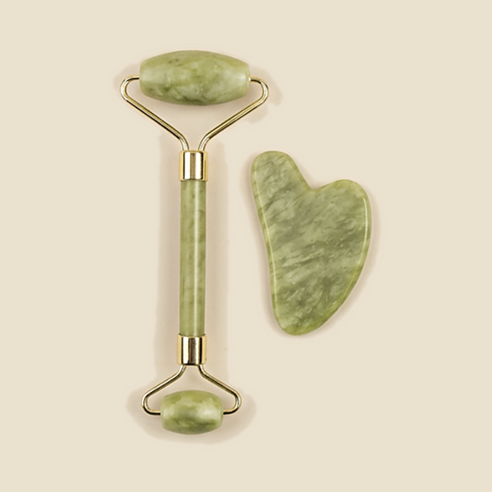 Duo Rouleau & Gua Sha en Jade